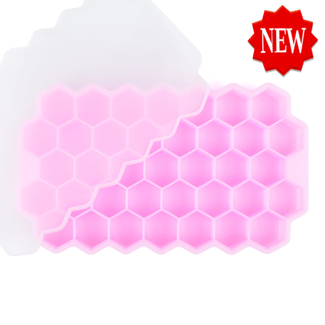 SILIKOLOVE Honeycomb Ice Cube Trays Reusable Silicone Ice cube