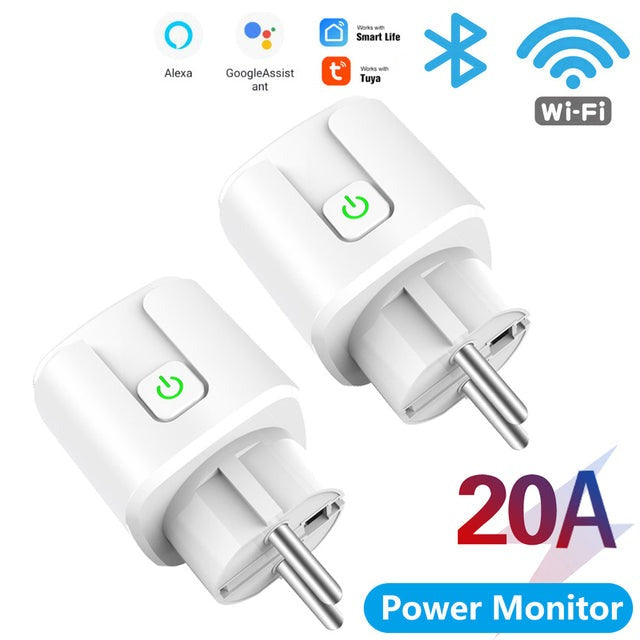 SMATRUL WiFi EU Smart Plug 220V Power Wireless Socket Remote Timer Control