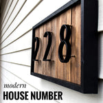House Number Letters Big Modern Door Alphabet Home Outdoor  Numbers Address