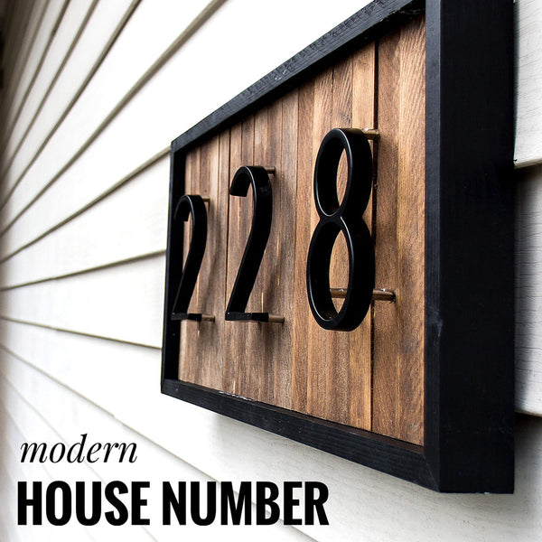 House Number Letters Big Modern Door Alphabet Home Outdoor Numbers Address