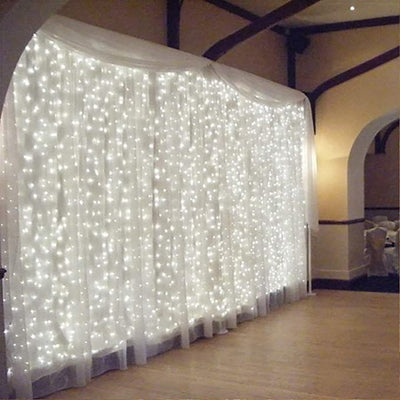 LED Curtain String Light Garland Wedding Party Decorations
