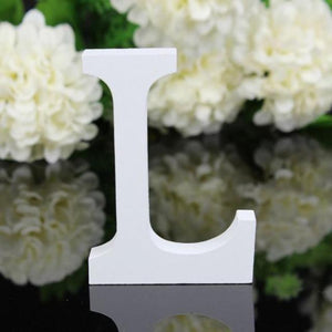 Diy Freestanding Wood Wooden Letters White Alphabet Home Decorations