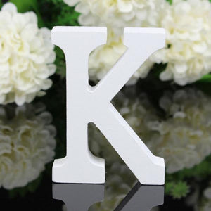 Diy Freestanding Wood Wooden Letters White Alphabet Home Decorations