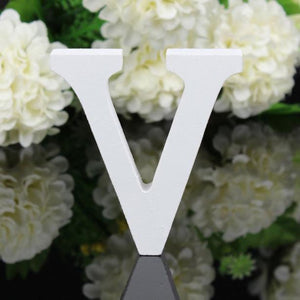 Diy Freestanding Wood Wooden Letters White Alphabet Home Decorations