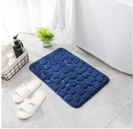 Cobblestone Embossed Bathroom Bath Mat Non-slip Carpets In Wash Basin Bathtub Side