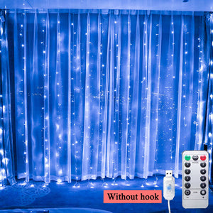 LED Curtain String Light Garland Wedding Party Decorations