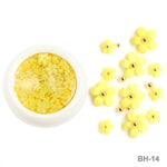 White Acrylic Flower  Decoration Mixed Size Rhinestones Gold Silver Ge Tool Accessories
