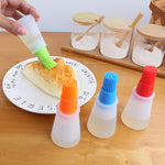 Kitchen Silicone Oil Bottle Oil Brush Baking Grill Oil Brush Kitchen Baking BBQ Tool