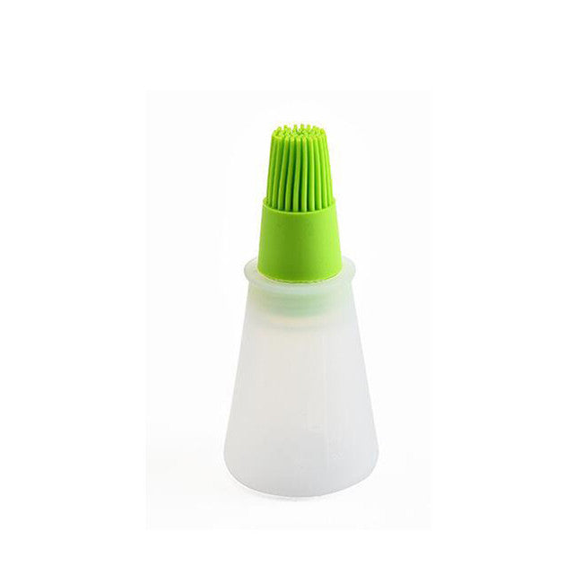 Kitchen Silicone Oil Bottle Oil Brush Baking Grill Oil Brush Kitchen Baking BBQ Tool