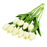 Tulip Artificial Flower Real Touch Artificial Bouquet Fake Flower for  Home Garden Decor