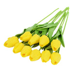 Tulip Artificial Flower Real Touch Artificial Bouquet Fake Flower for  Home Garden Decor