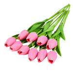 Tulip Artificial Flower Real Touch Artificial Bouquet Fake Flower for  Home Garden Decor