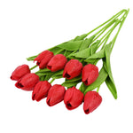 Tulip Artificial Flower Real Touch Artificial Bouquet Fake Flower for  Home Garden Decor