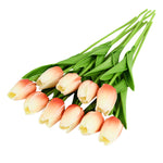 Tulip Artificial Flower Real Touch Artificial Bouquet Fake Flower for  Home Garden Decor