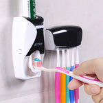 Automatic Toothpaste Dispenser Dust-proof Toothbrush Holder Storage Rack Bathroom Accessories