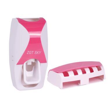 Automatic Toothpaste Dispenser Dust-proof Toothbrush Holder Storage Rack Bathroom Accessories