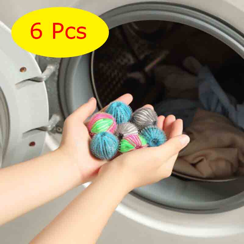 6/12Pcs Nylon Laundry Ball Anti-winding Washing Machine Laundry Ball Fluff Cleaning