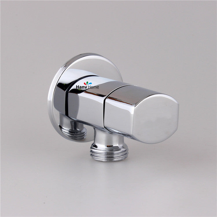 Solid Brass 1/2"male x 1/2" male Bathroom Angle Stop Valve
