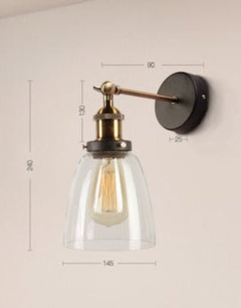 Nordic Bedroom Bedside Wall Lamp