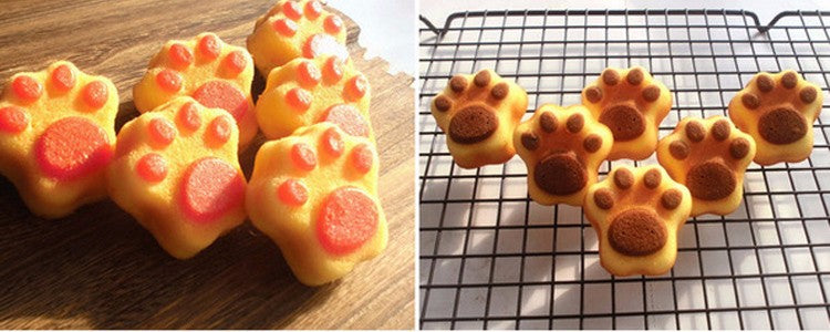 6 Units Cat Paw Silicone Cake Mold Bakeware 1PC DIY Handmade Soap Mold