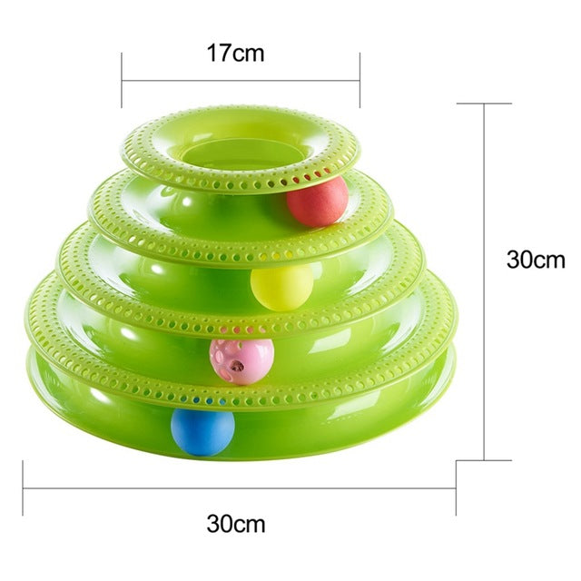 Funny Pet Toys Cat Crazy Ball Disk Plate