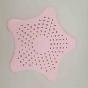 2023 New kitchen silicone five-pointed star filter bathroom sucker  set floor shower hair sewer filter colanders strainer